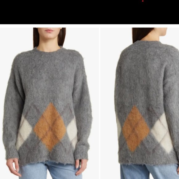 Madewell Marilyn Argyle Sweater - Picture 1 of 1